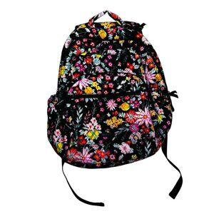 Vera Bradley Tangerine Twist Backpack Quilted Cloth Travel Lightweight Floral